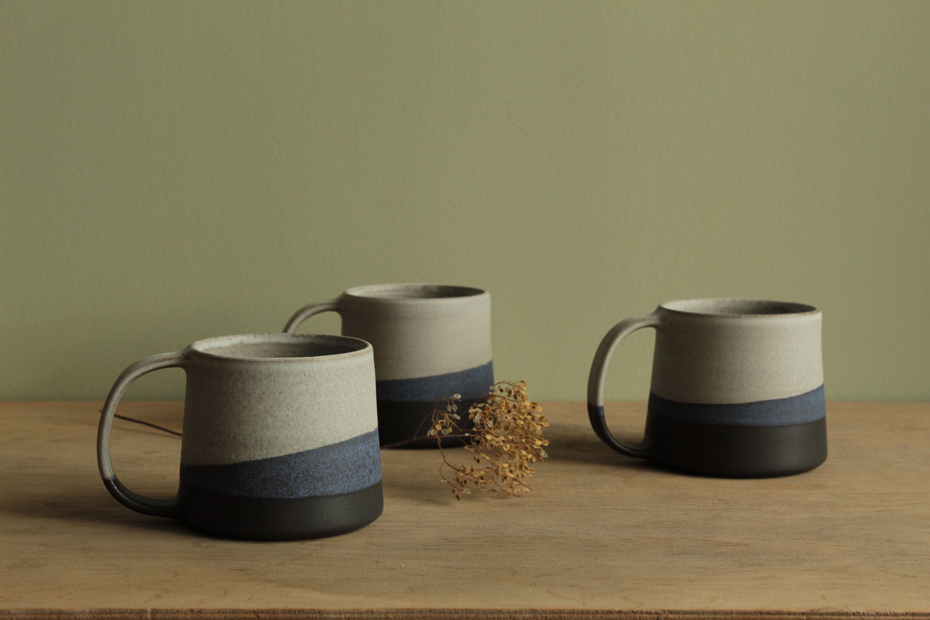 Organic Modern Style Ceramic Mug & Coaster – Terra Powders