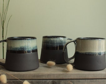 300/400ml Handmade ceramic mug, Ceramic coffee cup, Minimalist Coffee mug, Modern ceramics , Tea mug, Comfort mug, Modern stoneware mug