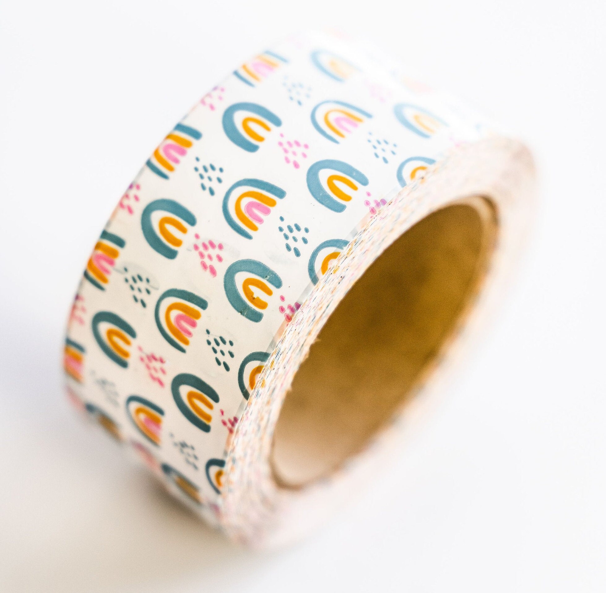 Boho Rainbow Tape Cute Packaging Tape 2 inch 110 Yard Roll Designer P…