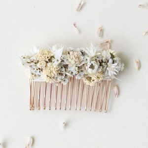 Hair comb dried flowers | Hair accessories | Bride | wedding | White