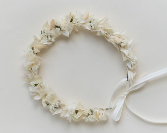 Hair wreath dried flowers | Bohemian | wedding | Bride | Flower wreath hair | Hair accessories | Headband