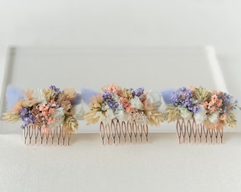 Hair comb dried flowers | Wildflowers | Hair accessories | Bride | Wedding