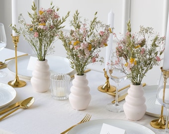 Tischdekoration Hochzeit | Trockenblumenstrauß | Summer Breeze | Tischdeko Set | Tischstrauß | Wohndekor
