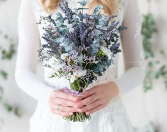 Brautstrauß Trockenblumen | Hochzeit | Hochzeitsstrauß | Standesamt | Provence | Lavendel