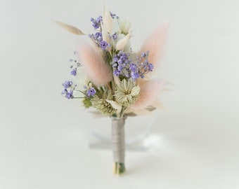 Ansteckblume Bräutigam | Rosa | Anstecker | Trockenblumen | Hochzeitsgäste | Hochzeit