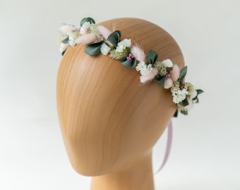 Hair wreath dried flowers | Vintage | wedding | Bride | Flower wreath hair | Hair accessories | Headband