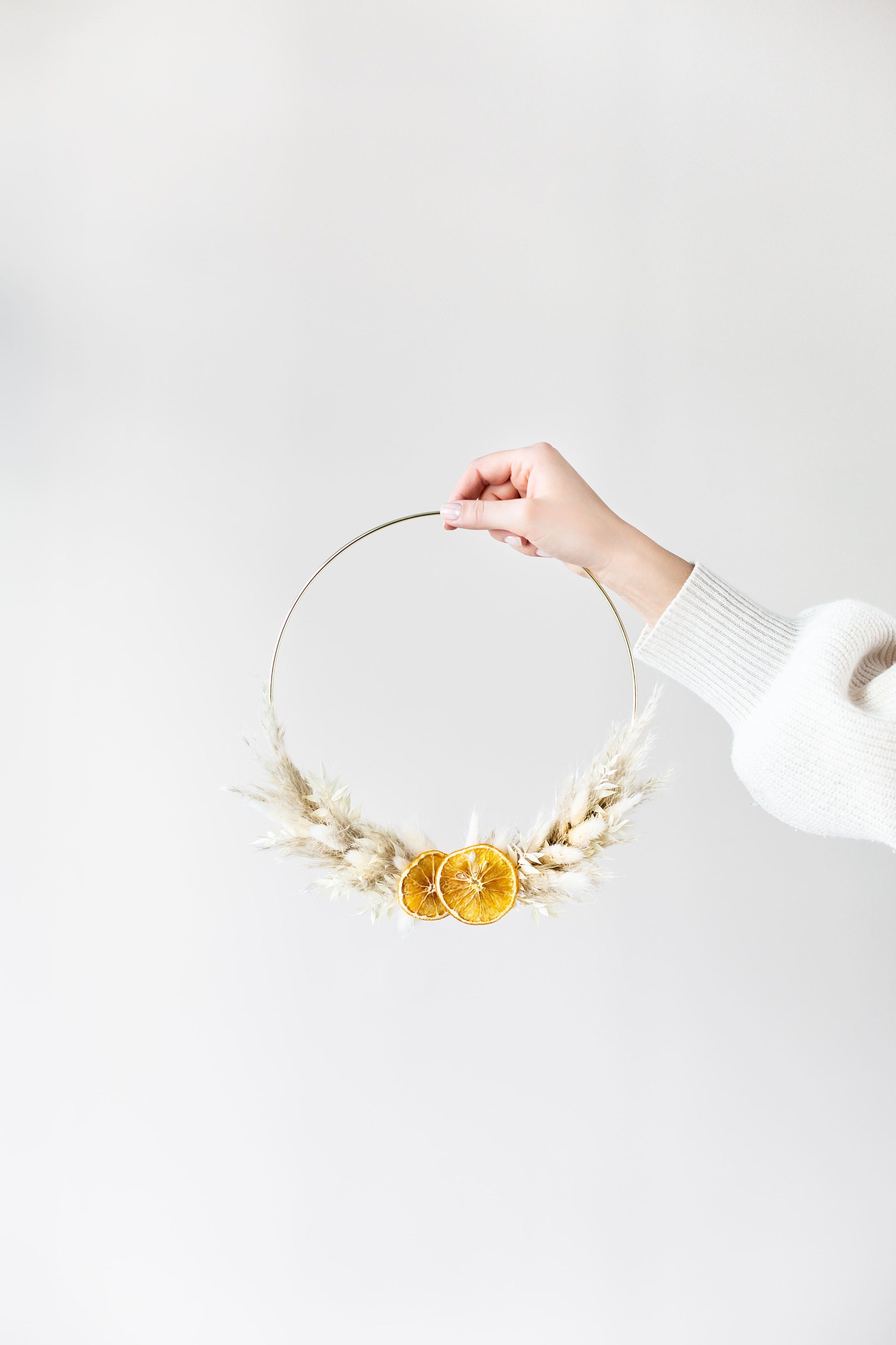 Couronne de Fleurs Sèches, Boho Style