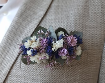 Ansteckblume Bräutigam | Anstecker | Revers | Trockenblumen | Lavendel | Hochzeitsgäste | Hochzeit