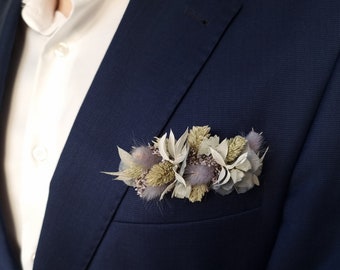 Ansteckblume Bräutigam | Blau Style | Anstecker | Revers | Trockenblumen | Hochzeitsgäste | Hochzeit