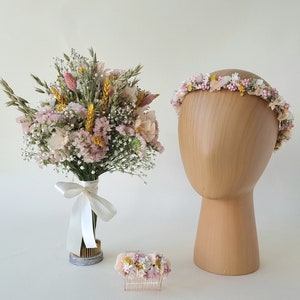 Haaraccessoires gedroogde bloemen Zomerbries Haarspelden Haarkam Bruid Bruiloft afbeelding 7