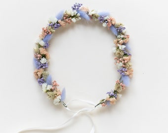 Hair wreath dried flowers | Wildflowers | wedding | Bride | Flower wreath hair | Hair accessories | Headband