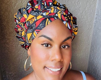 Satin-lined Bonnet/ Head Wrap. - Etsy