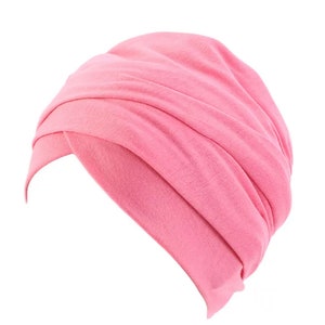 PRE-TIED HEADWRAP/ Pre-Tied Turban/ Pre Tied Headwrap/ Hairscarf/ Hair Cover/ Alopecia Cap/ Chemo Hat/ Chemo Cap/ Chemo Gift/ Ankara Watermelon Pink
