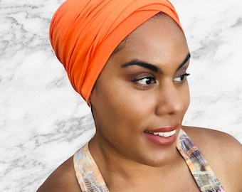 PRE TIED Satin Lined HEADWRAP/ Pre Tied Turban, Pre Tied Headwrap, Satin Turban, Chemo Gift, Chemo Cap, Boho Chic