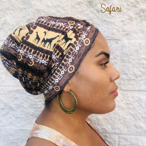 PRE-TIED HEADWRAP / Pre-Tied Turban/ Boho Chic/ Hippie Headwrap/ Headscarf/ Chemo Gift/ Chemo Cap/ African Print Turban/ Ankara Scarf image 6