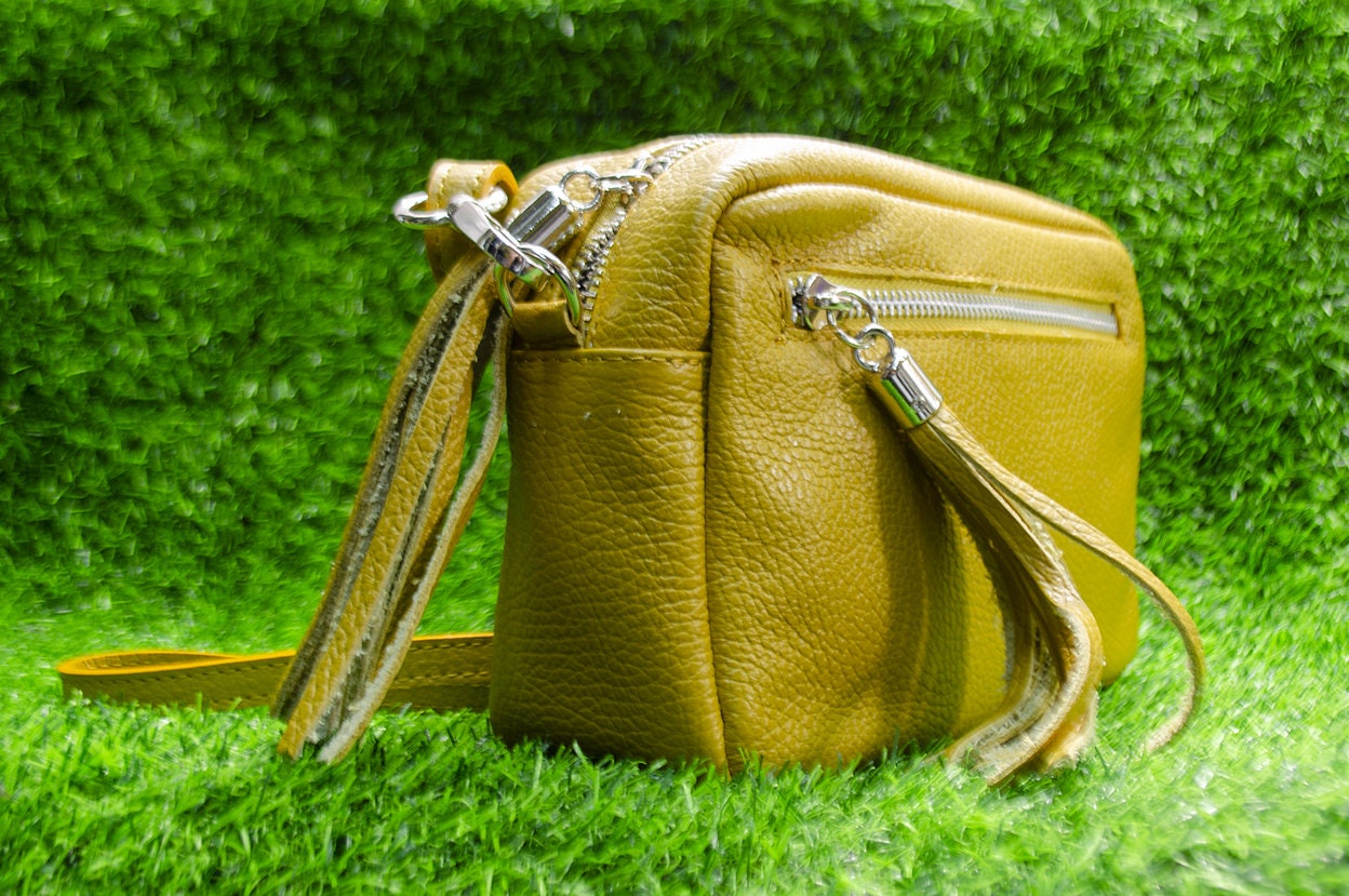 Mustard yellow coach purse sale