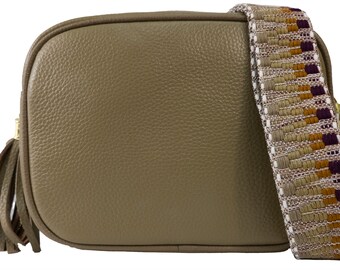 Sac Baguette Vintage Coccinelle Années 90 - Cuir Beige, Bandoulière - Occasion
