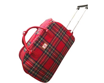 Trolley Luggage Case Royal Stewart Travel Plaid Tartan Check