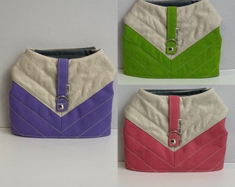 Kleiner Hund/Welpe/Teetasse Hundegeschirr & Leine// TWO TONED CANVAS