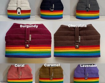Kleiner Hund/Welpe/Teetasse Hundegeschirr // REGENBOGEN