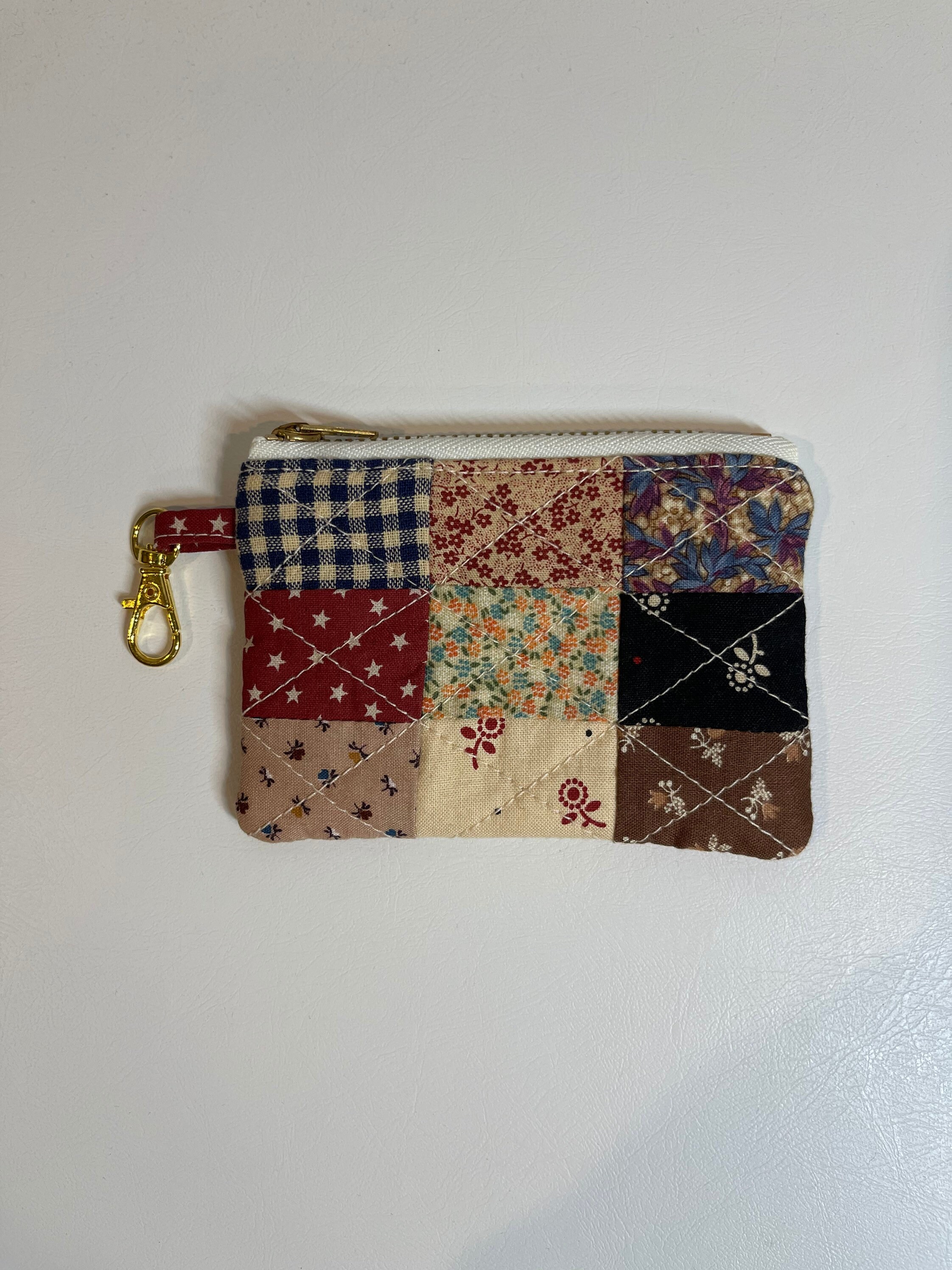 Quilted Key Fob Wallet// Coin Wallet// Card Wallet// Key Fob Etsy