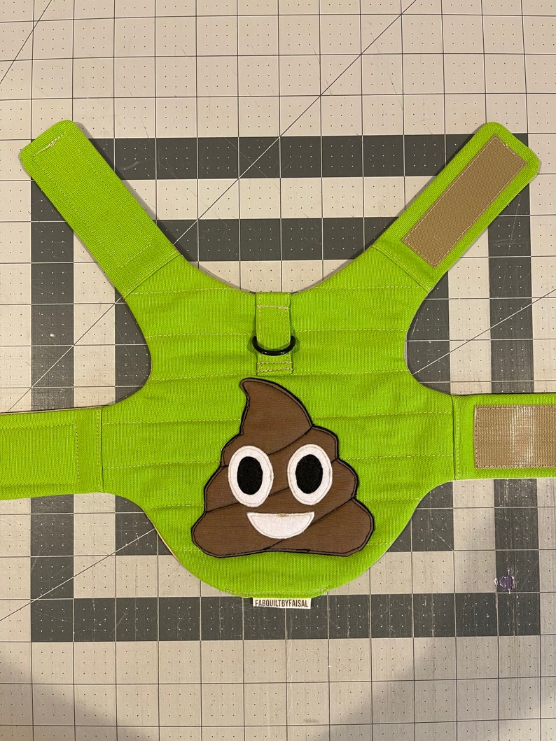 Small Dog Harness VestPoopy Emoji