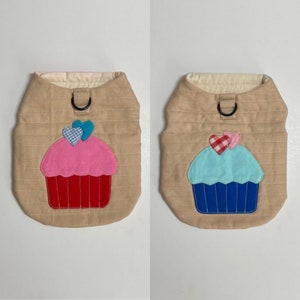 Small Dog Harness Vest//Cupcake