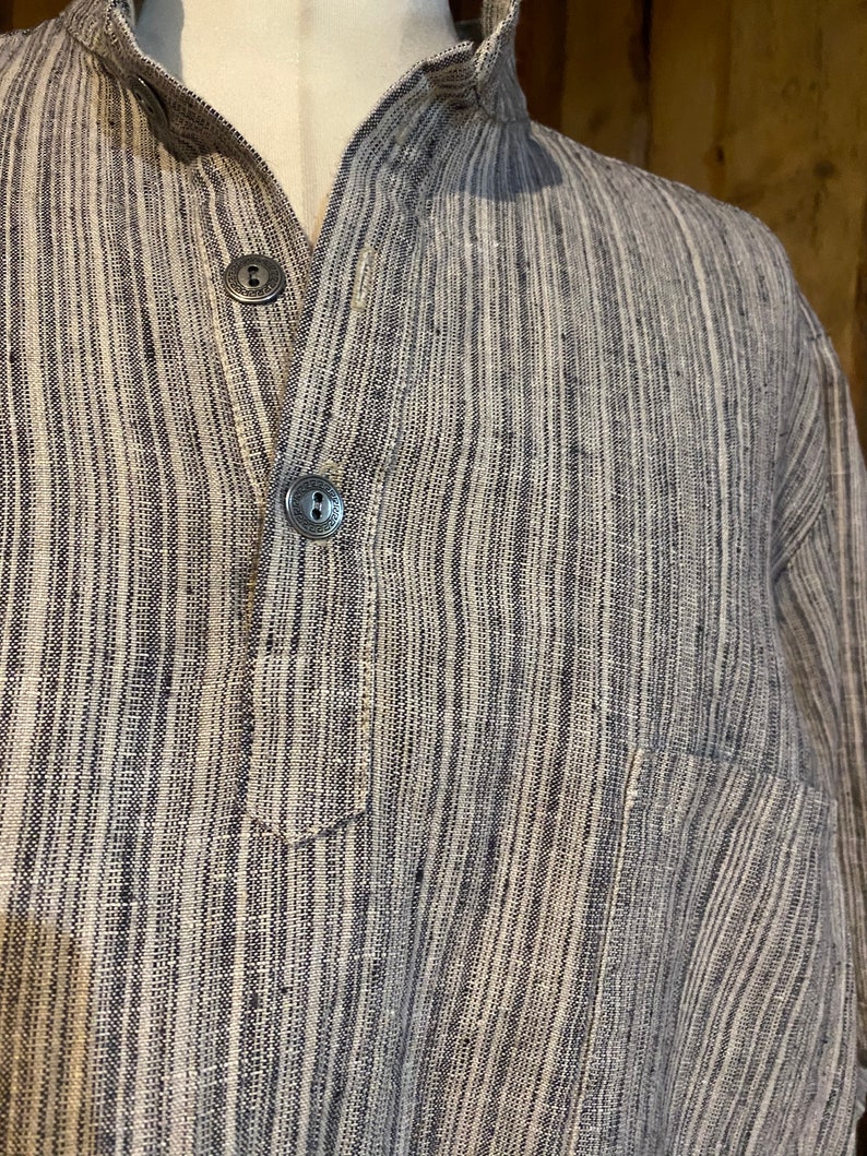 Mens Relaxed Fit Linen Shirt Made With Eco Friendly Fabric Etsy