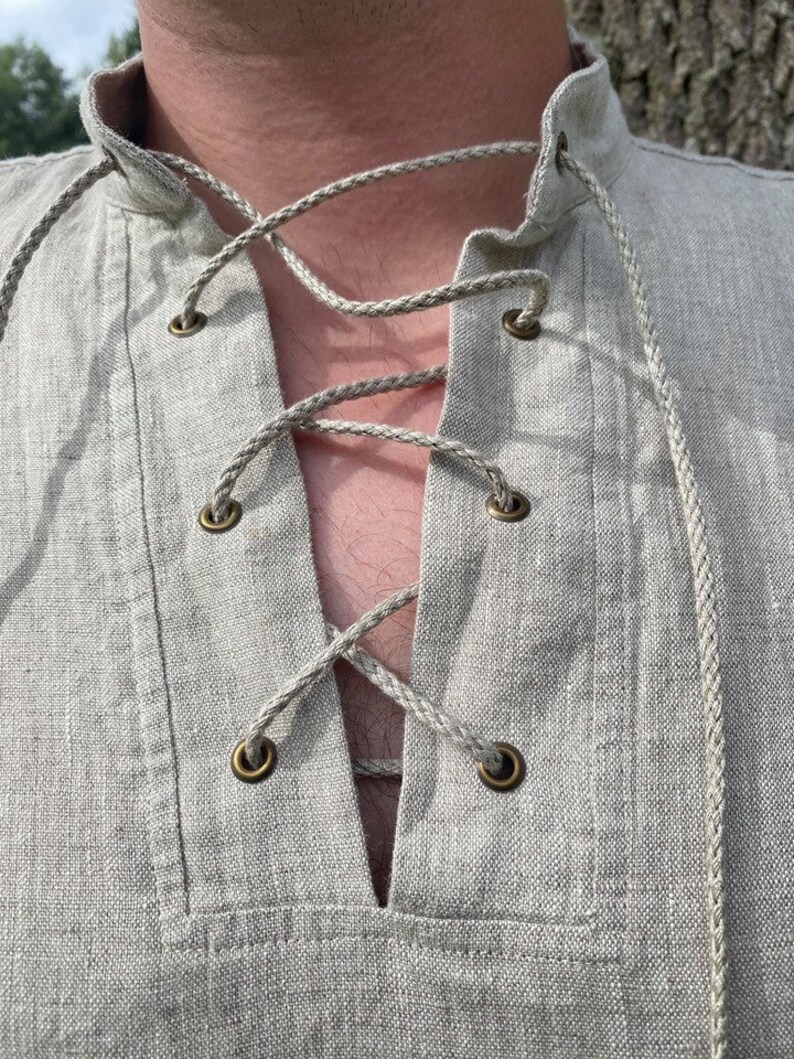 Mens Relaxed Fit Linen Shirt made with Eco Friendly fabric / Etsy