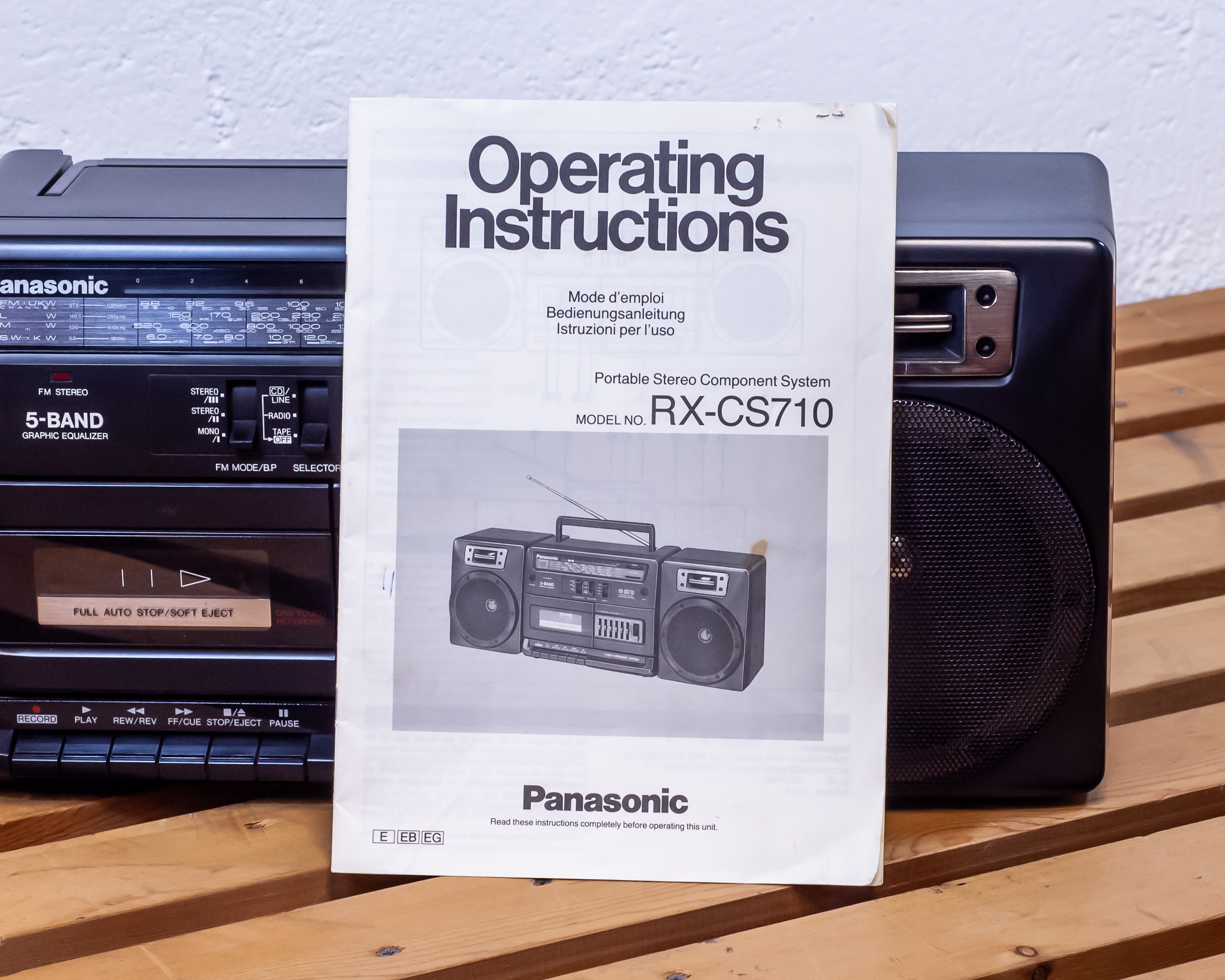 1991! - PANASONIC RX CS 710 - Fully Working - Portable Stereo