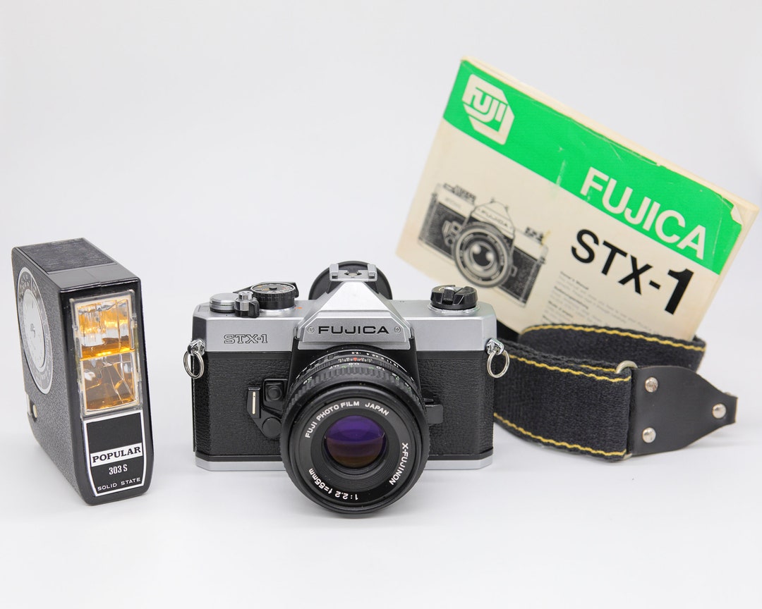 Appareil Photo Argentique FUJICA STX 1 Avec Objectif FUJINON 55mm F/2.2 Et Accessoires - Occasion