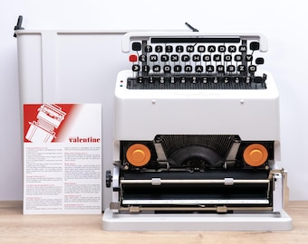 象徴的な1970年製オリベッティ バレンタインSタイプライター - Etsy 日本