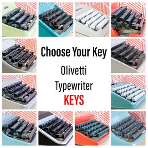 CLÉS de rechange pour machine à écrire OLIVETTI - Modèle et lettre au choix - Touches originales pour Lettera 22 32 Valentine - Pièces détachées Olivetti
