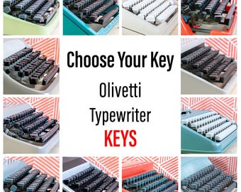 Teclas de repuesto para máquinas de escribir OLIVETTI - Elija modelo y letra - Teclas originales para Lettera 22 32 Valentine - Repuestos Olivetti
