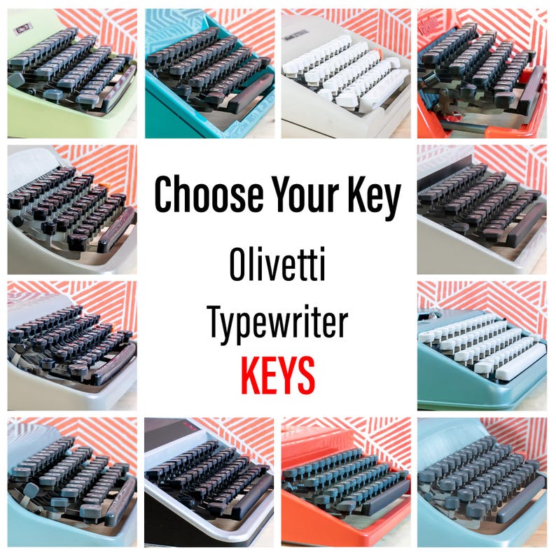 Teclas de repuesto para máquinas de escribir OLIVETTI - Elija modelo y letra - Teclas originales para Lettera 22 32 Valentine - Repuestos Olivetti imagen 1