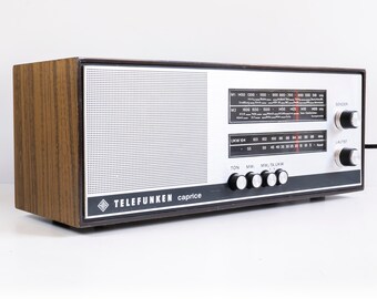 1970! - TELEFUNKEN Caprice 101 – Voll funktionsfähiges, in Deutschland hergestelltes Vintage-Tischradio