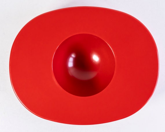 OLIVETTI “O” Ashtray – Giorgio Soavi (1968) – New Old Stock – Red