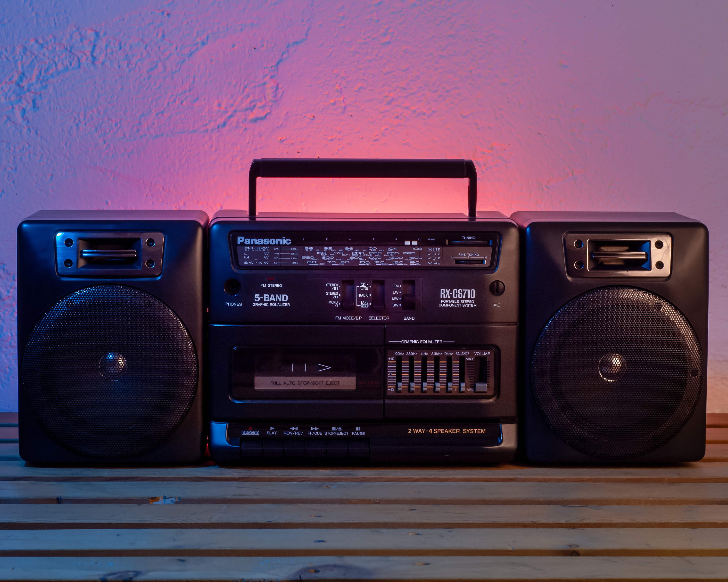1991! - PANASONIC RX CS 710 - Fully Working - Portable Stereo