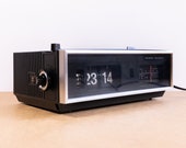 1973 Rare NATIONAL PANASONIC Rc 702B Made In Japan Fully Working Am - Fm Radio Alarm Flip Clock