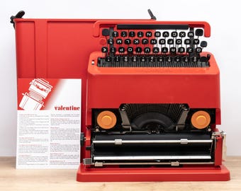 【昭和レトロ】オリベッティ タイプライター Valentine s バレンタイン ヴィンテージ オリベッティ バレンタイン タイプライター 1960年代