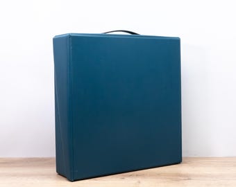 1970s OLIVETTI Square Case – Original Carrying Case for Lettera 22, 32 & Similar-Sized Olivetti Portable Typewriters