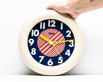 BINO Quartz Wall Clock Lorenz Design (1985) - Made In Italy Vintage Retro - Fully working — BicBauc Eclectic Find