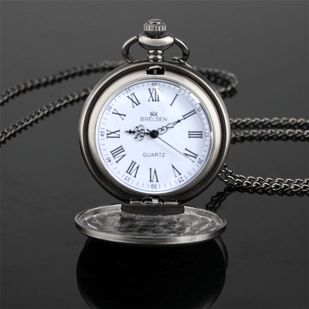 Mechanical Pocket Brelsen Pocket Watch Buy Brelsen Gun Metal Roman