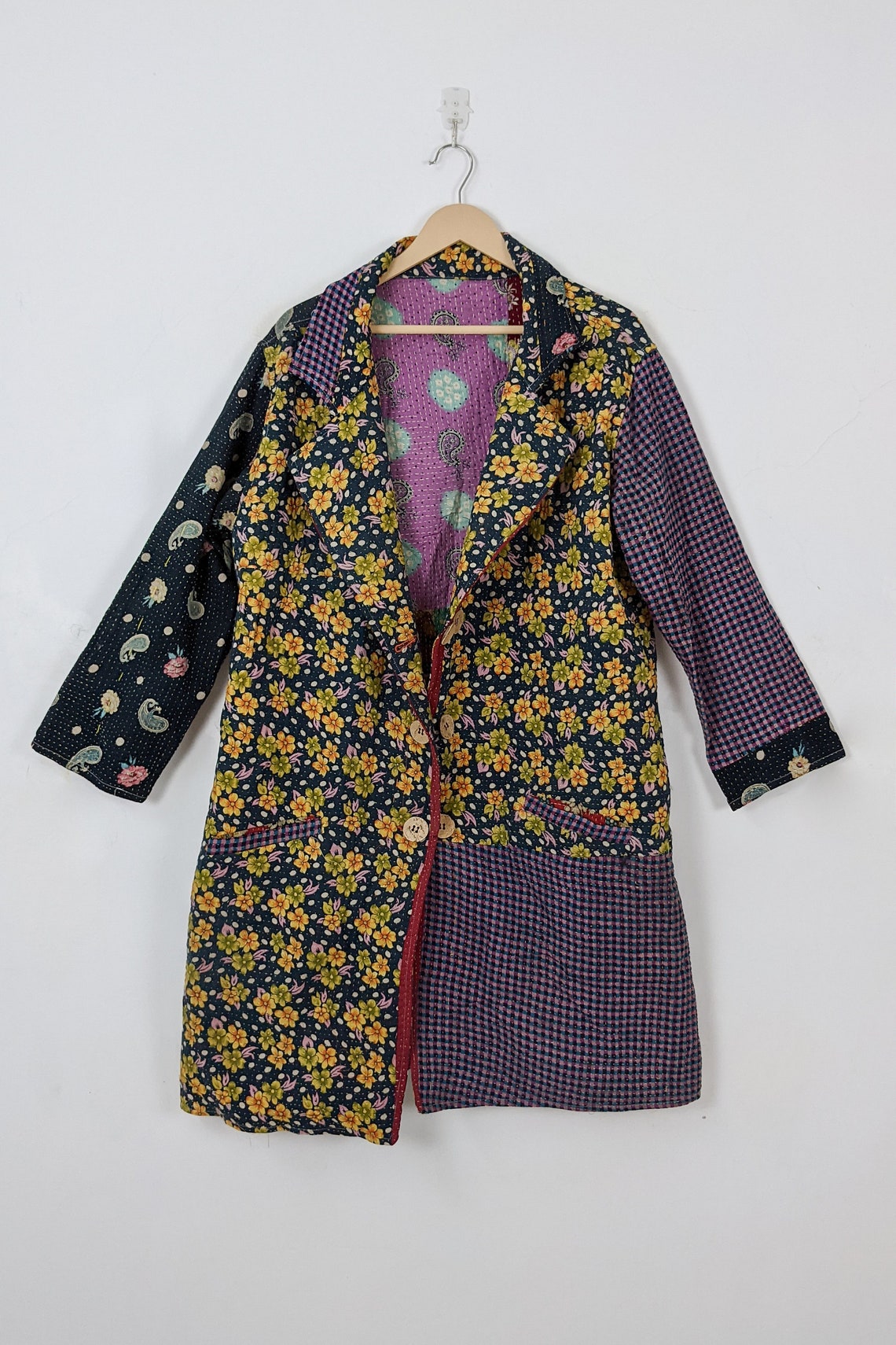Women Cotton Overcoat Indian Style Bohemian Jacket Etsy UK