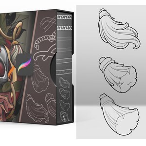 Procreate Seil, Quaste & Kettenbürsten-Set: Tattoo-Stempel Bürsten Bild 5