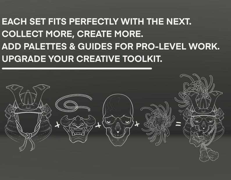 Procreate Seil, Quaste & Kettenbürsten-Set: Tattoo-Stempel Bürsten Bild 7