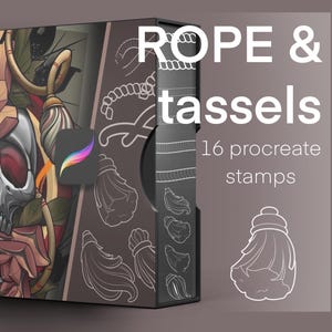 Procreate Seil, Quaste & Kettenbürsten-Set: Tattoo-Stempel Bürsten Bild 2