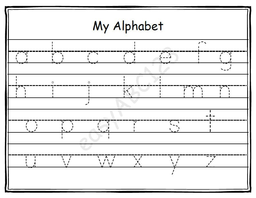 Alphabet Tracing Pages Free Printable Alphabet Tracing Pages Free Printable