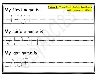 Printable &quot;My Name Is&quot; Tracing Pages | Personalized | Includes Bonus Practice Page