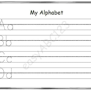Printable Uppercase and Lowercase Alphabet Letters Trace & Copy Pages | Includes Bonus Practice Page